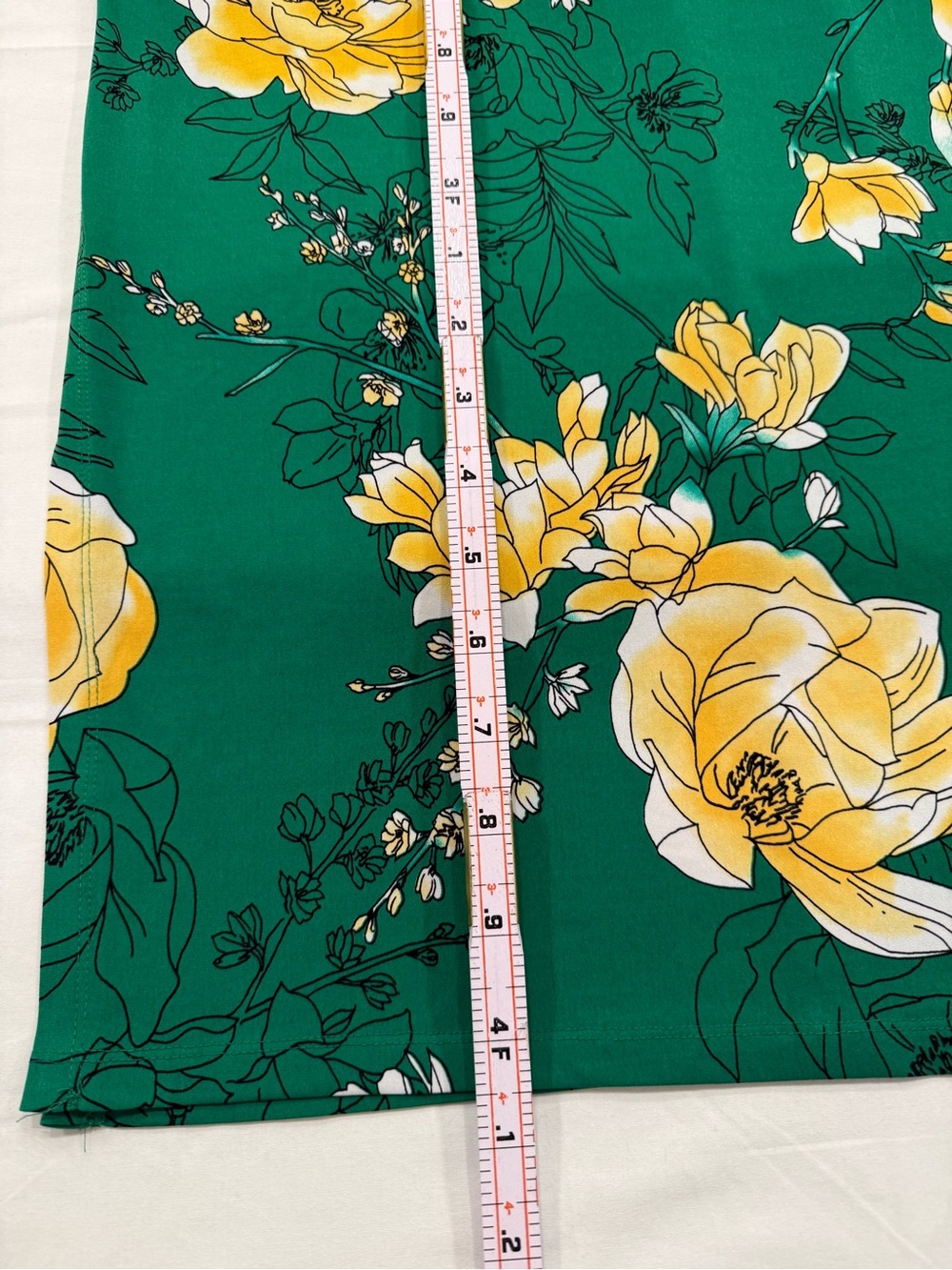 G.I.L.I. Green Maxi Dress with Yellow Floral Print - Picture 4 of 7